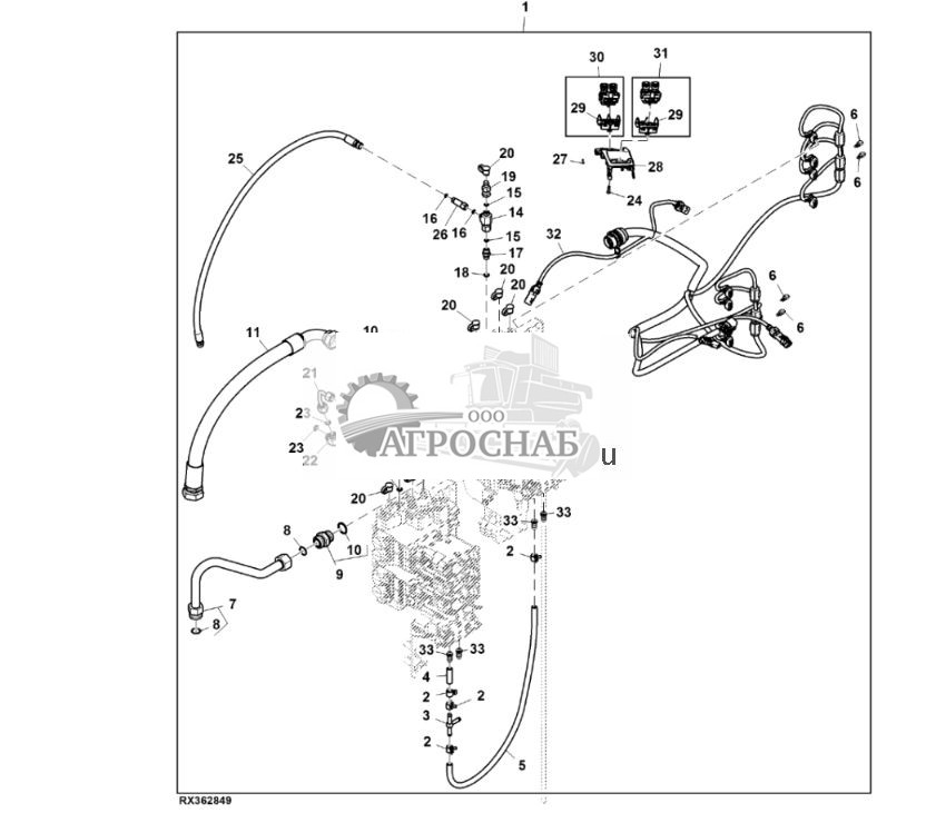 Гидравлическая система с высоким расходом, SCV, с двухступенчатым редуктором, комплект для самостоятельной установки - ST945712 745.jpg
